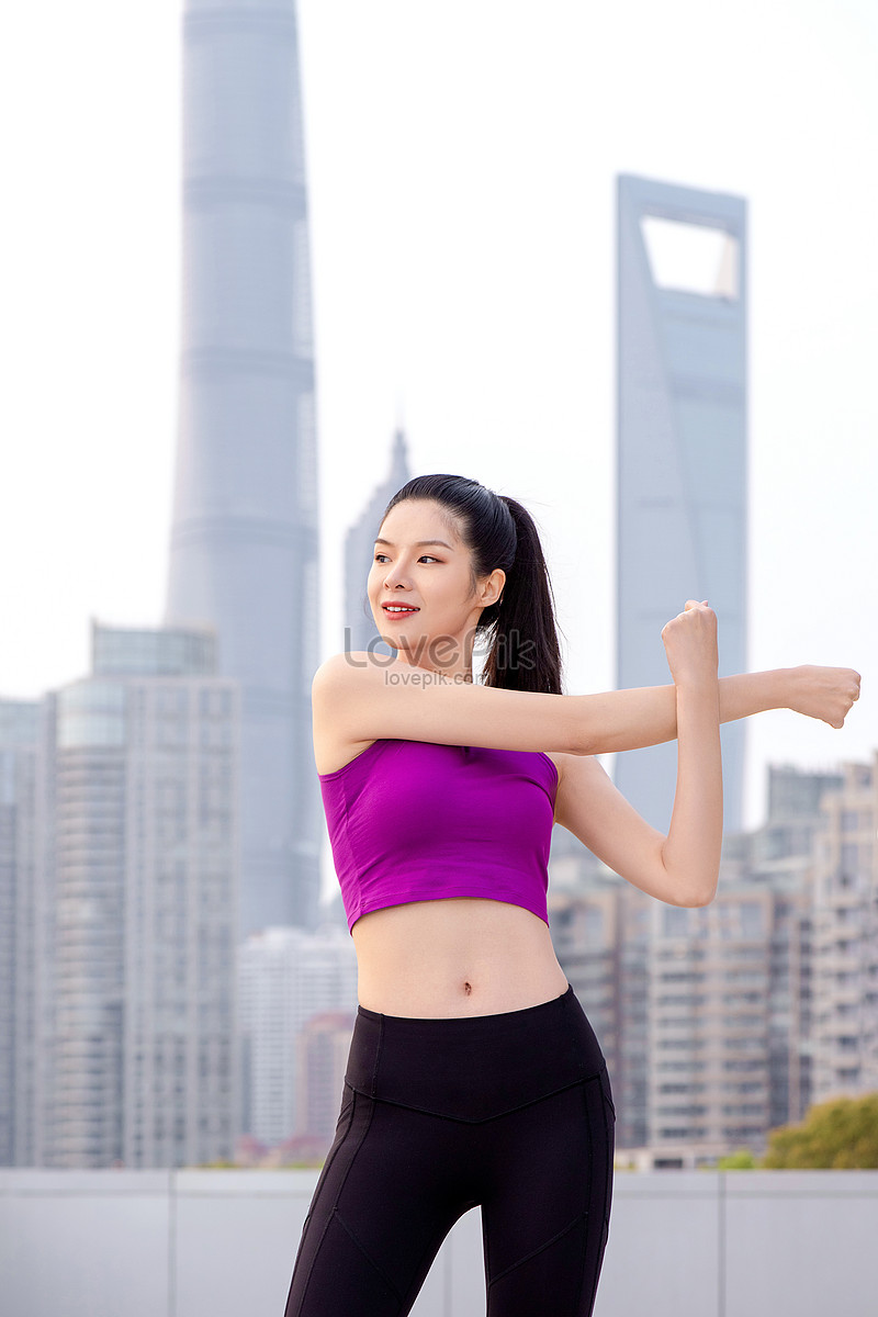 Sporty Asian Lady Engaging In Outdoor Physical Activity While Wearing Athletic  Attire Photo Background And Picture For Free Download - Pngtree
