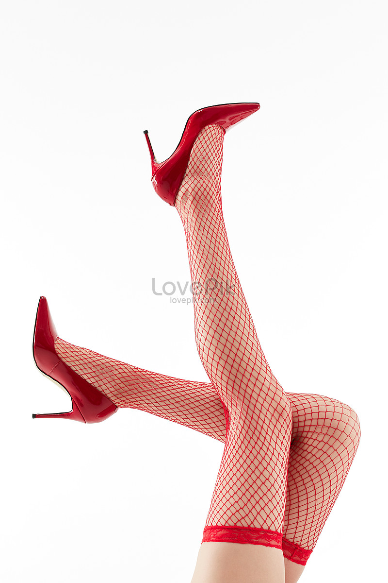 Female Wearing Red Stockings And Red High Heels Picture And Hd Photos Free Download On Lovepik 