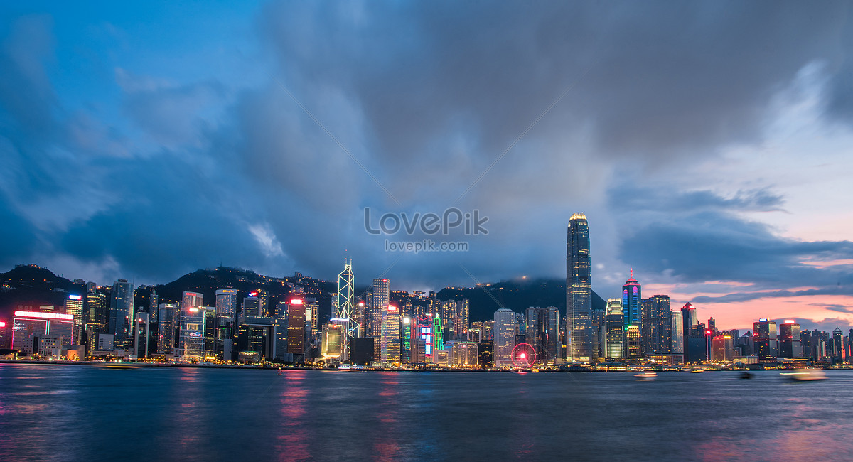ảnh Phong Cảnh đêm Cảng Hồng Kông Tải Xuống Miễn Phí, ảnh hồng kông, cảng  victoria, phong cảnh đẹp Trên Lovepik