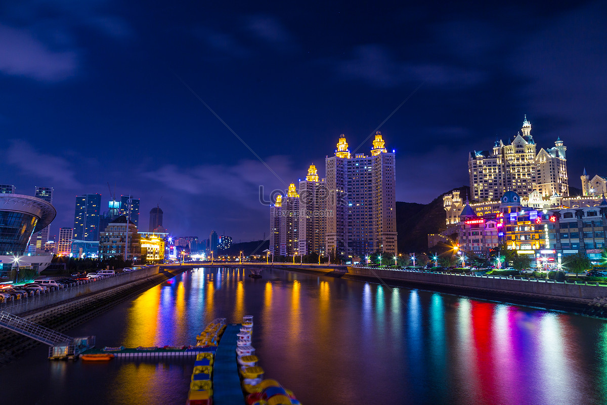 Dalian City Night Scene Picture And HD Photos | Free Download On Lovepik