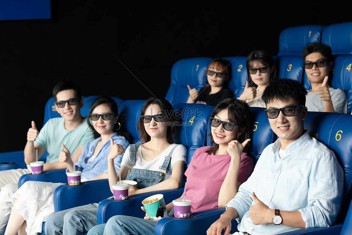 Uzbek friends at the Cinema.