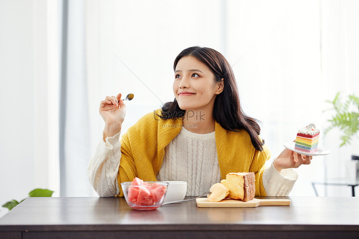 She has just breakfast