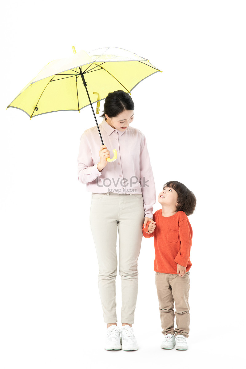 Mom And Son Playing Umbrella Together Picture And HD Photos | Free Download  On Lovepik