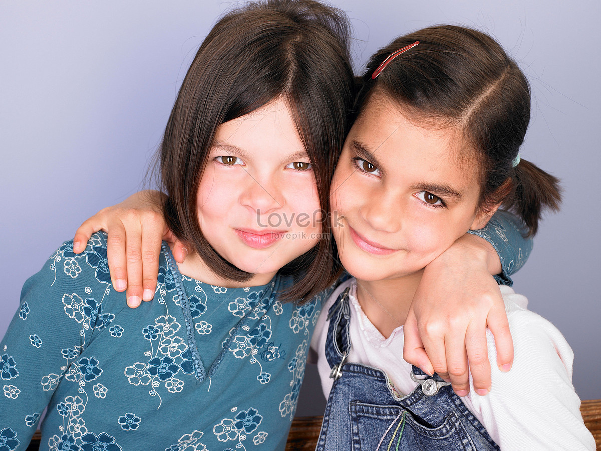 Portrait Of Two Girls Smiling Picture And Hd Photos Free Download On