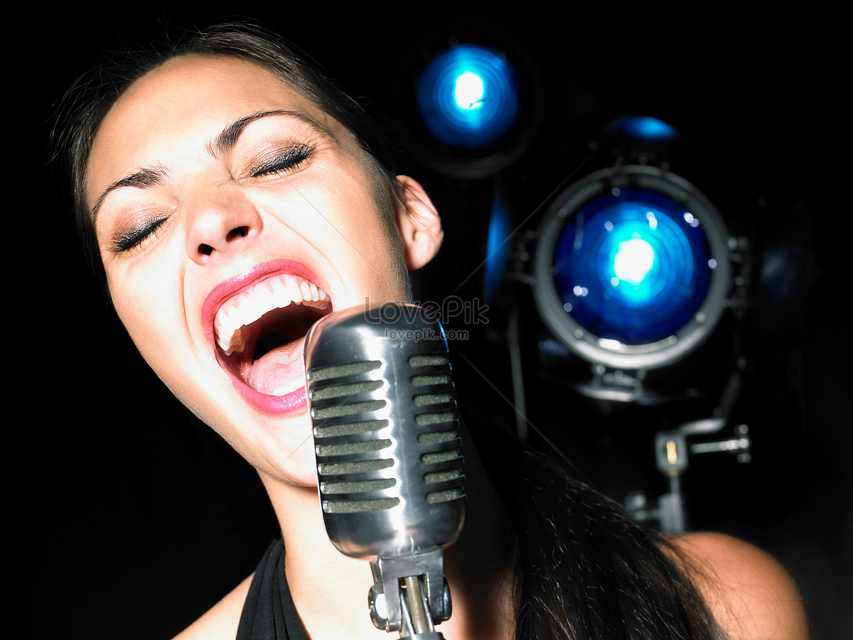 Woman singing