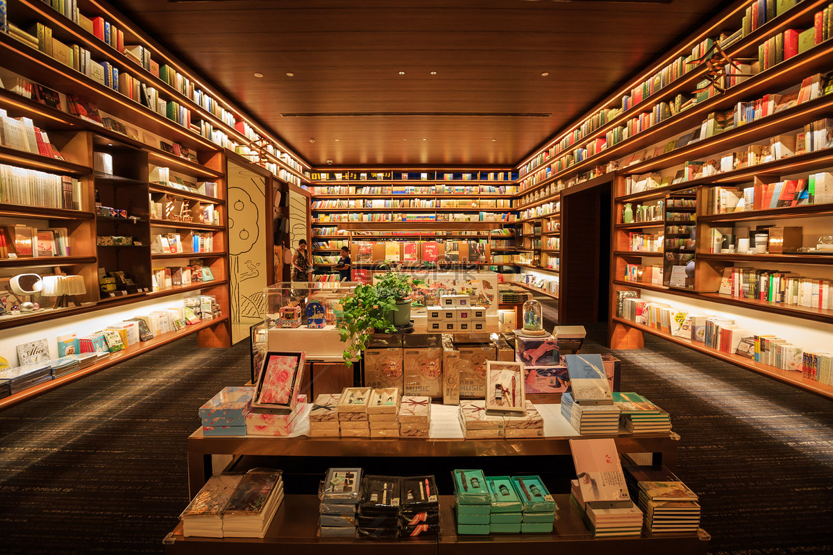 Interior of a Bookstore · Free Stock Photo