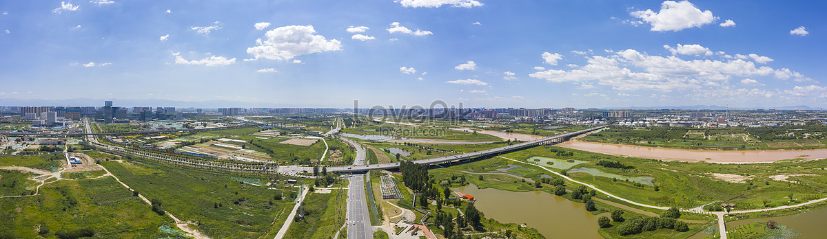 Xian New District Panorama Picture And HD Photos | Free Download On Lovepik