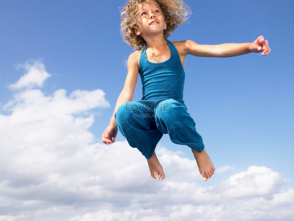 Young Girl Jumping In The Air Picture And HD Photos | Free Download On ...