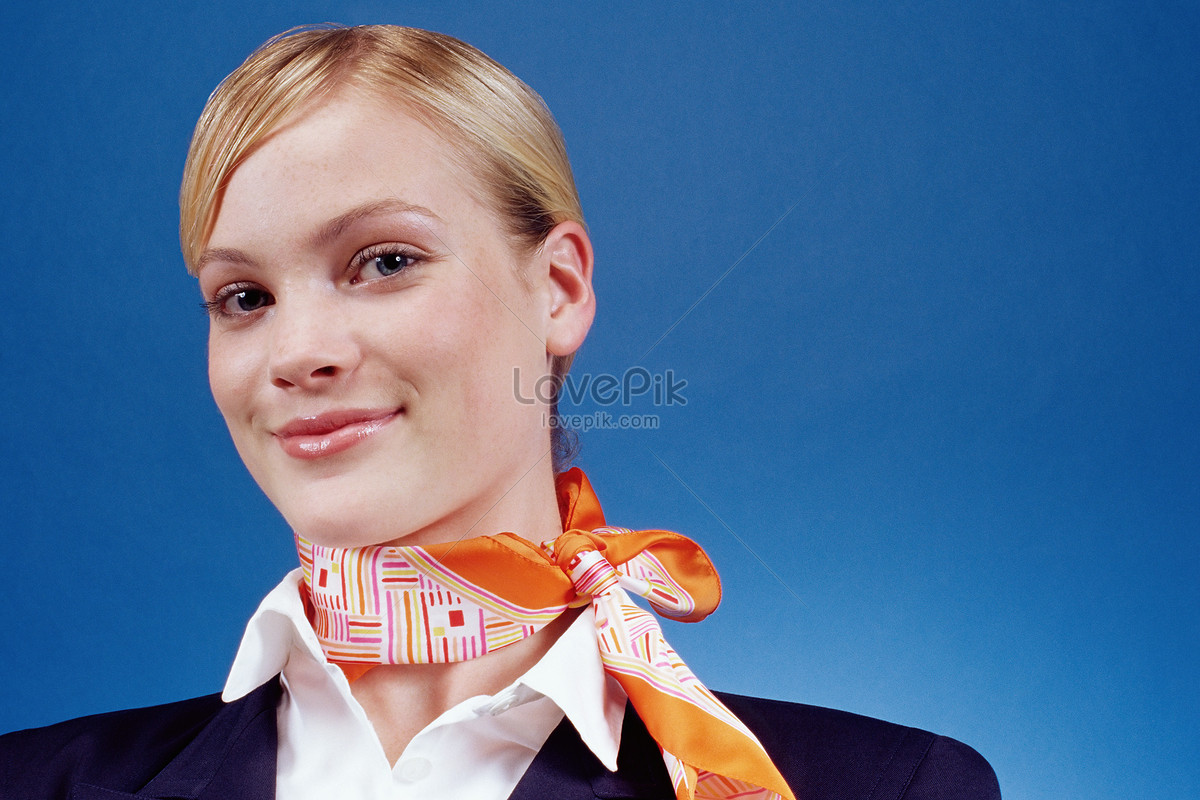 Air hostess hot sale neck scarf