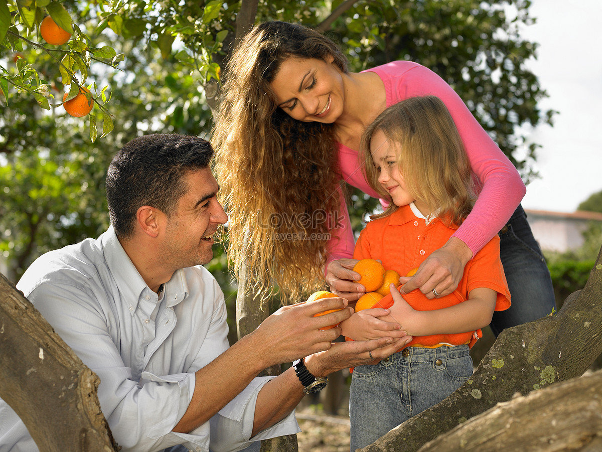 Orange family. Семья оранжевый. Латиноамериканская семья.