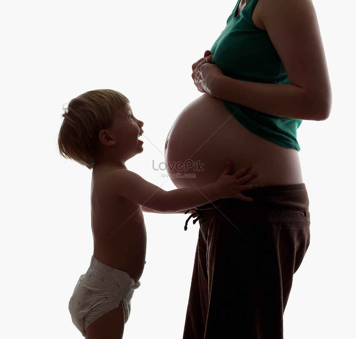 Материнство -> Беременная мама на крещении своего сына