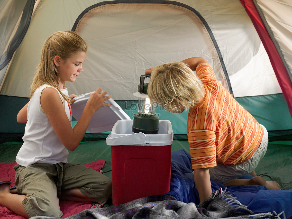 Child Camp near Lake