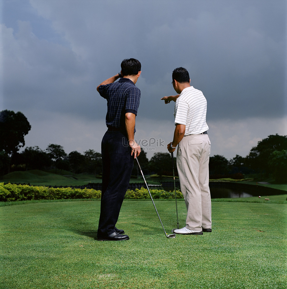 Bater No Carro Dos Sonhos. Tiro Na Retaguarda De Dois Homens Jogando Um Jogo  De Golfe. Imagem de Stock - Imagem de dirigir, homens: 273921871