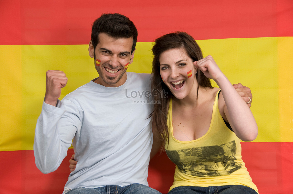 Couple Spanish Flag