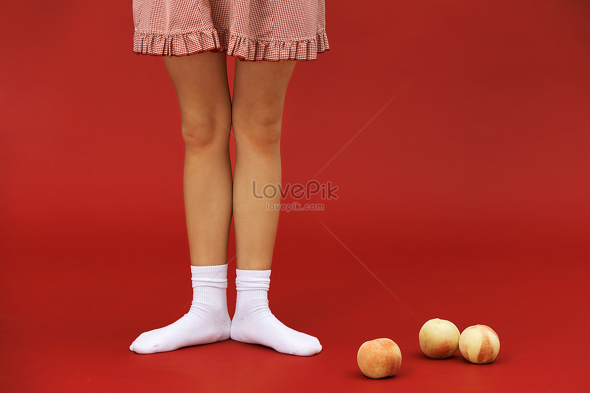 Cute Schoolgirl Legs And Peach Picture And HD Photos | Free Download On ...