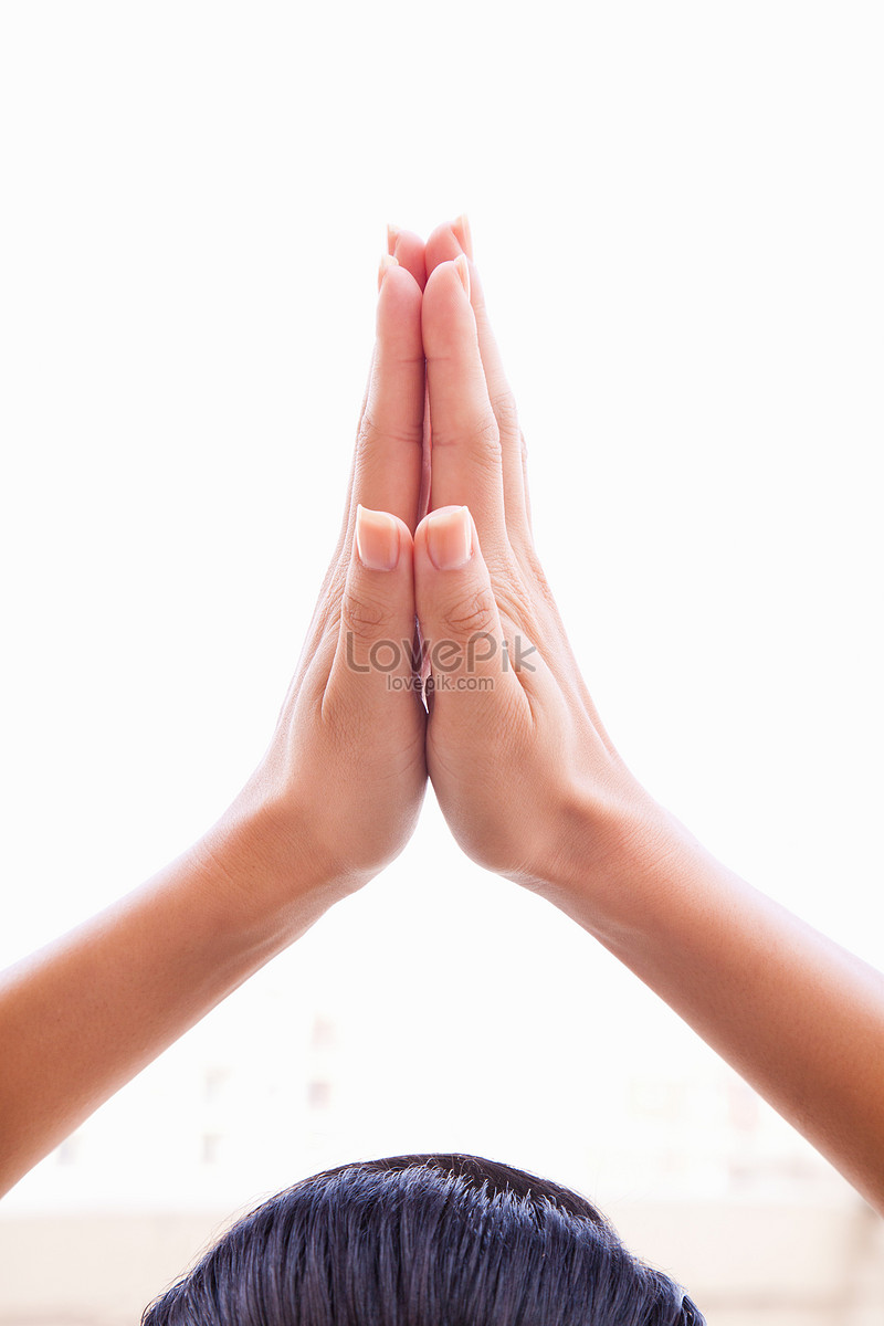 yoga poses - Prayer Pose position (namaste) | Isolated studi… | Flickr