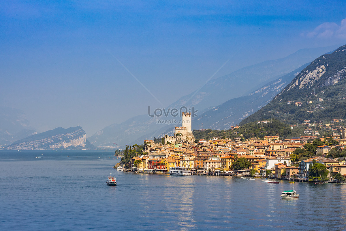 Lake Garda 북부 이탈리아의 아름다운 호반 마을 사진 무료 다운로드 - Lovepik