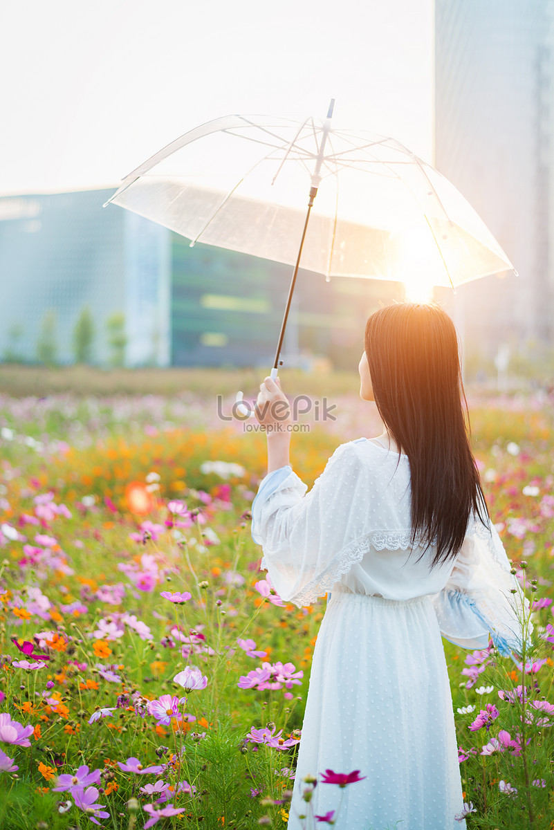 Flower Girl Back Picture And HD Photos | Free Download On Lovepik