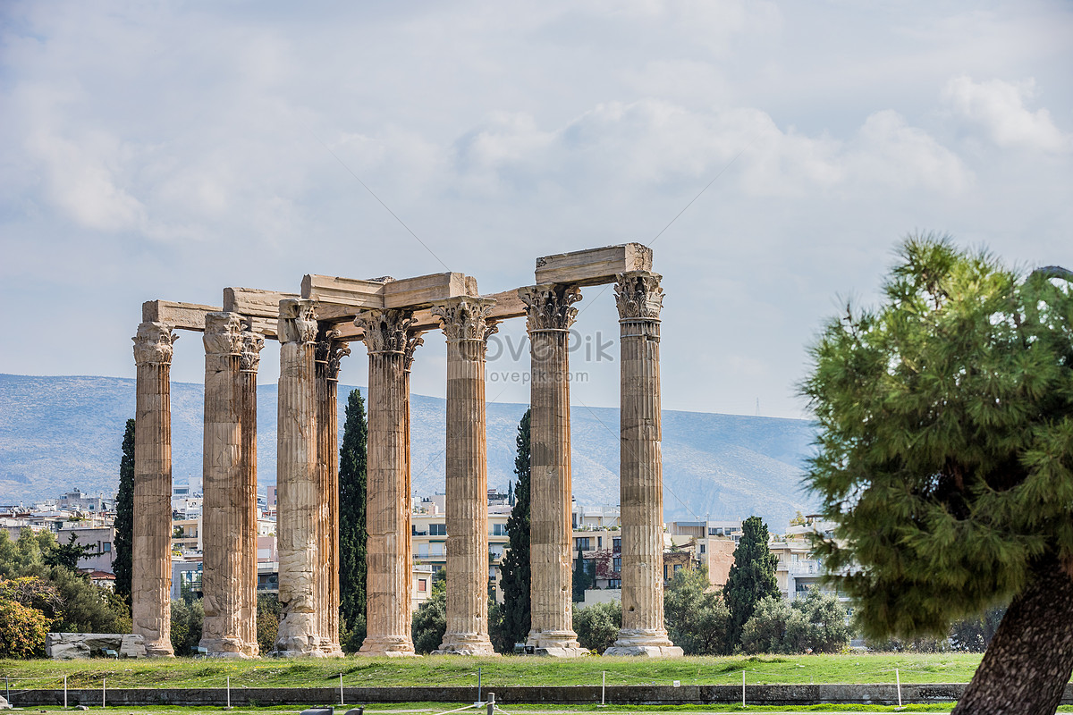 The Temple of Olympian Zeus at Athens NEW World Travel POSTER