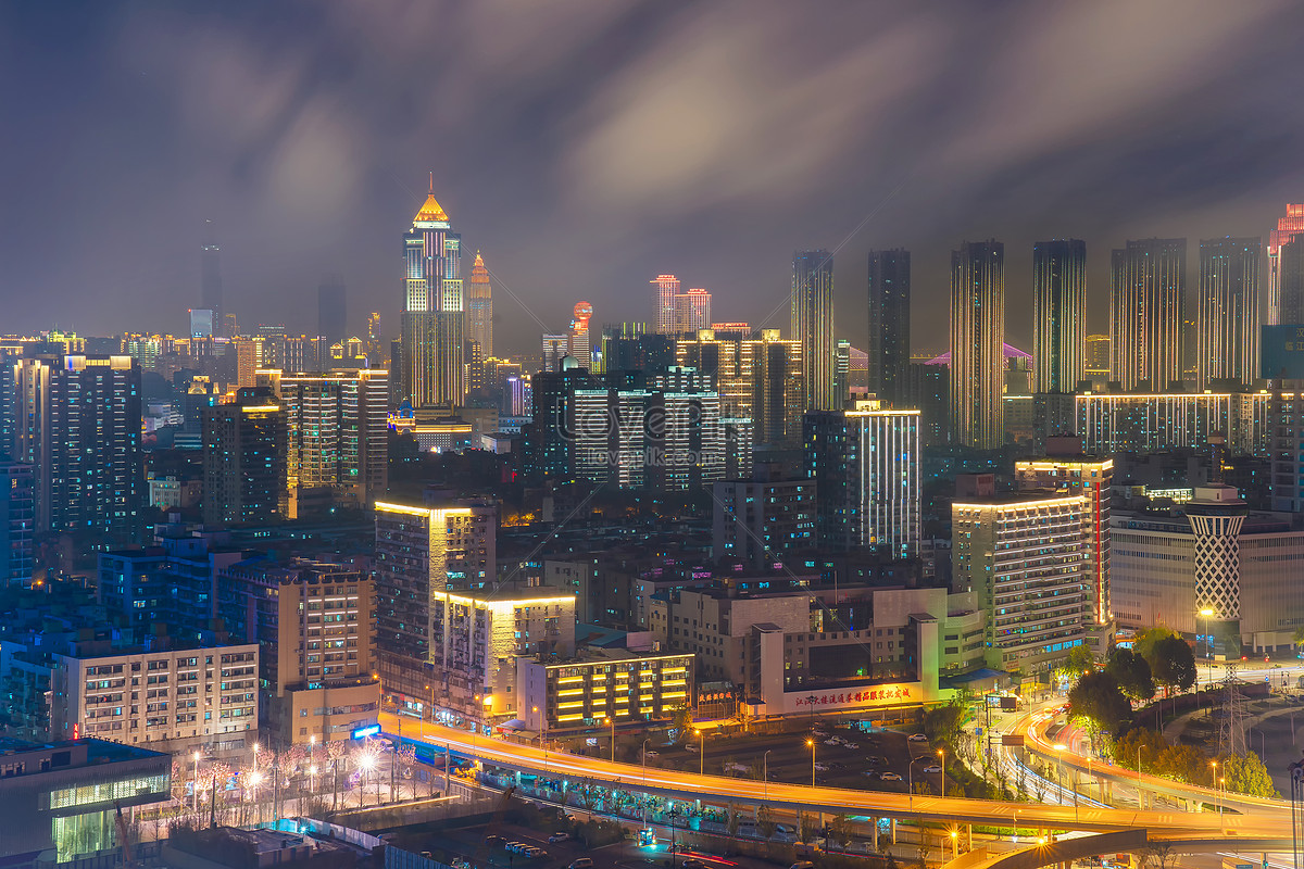 Wuhan Night Light Show Skyline Picture And HD Photos | Free Download On ...