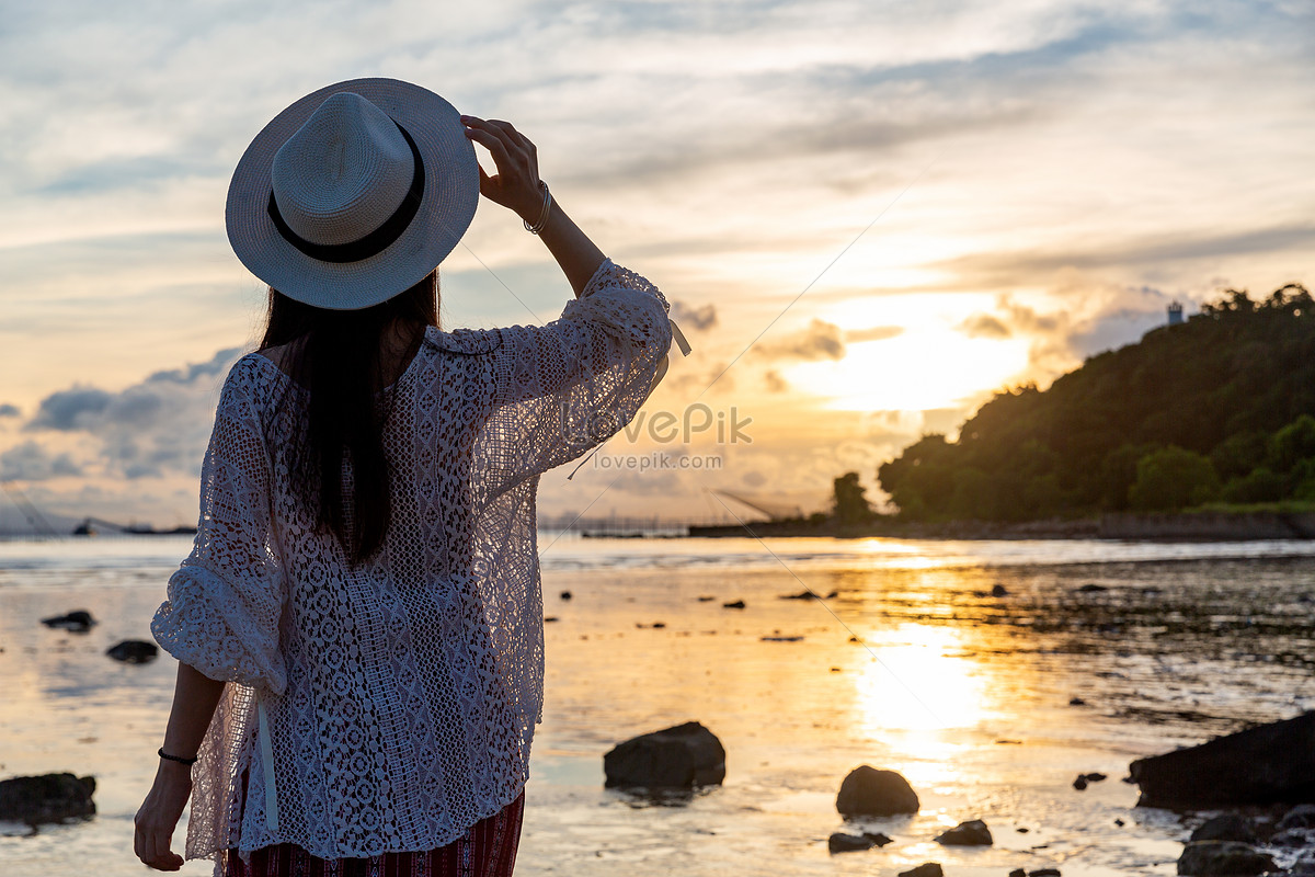 Beautiful Girl At Sunrise Picture And HD Photos | Free Download On ...