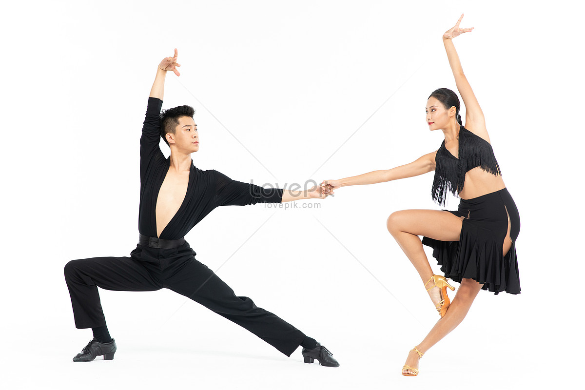 ballrom dance couple in a dance pose isolated... - Stock Photo [80762885] -  PIXTA