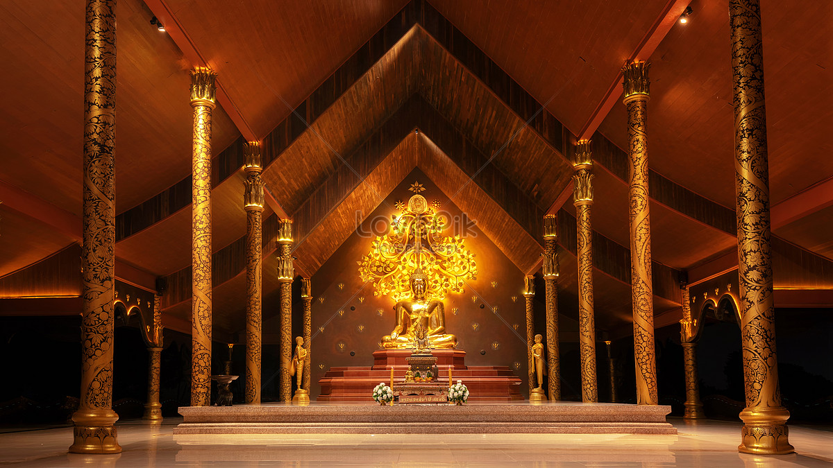 Fluorescent Temple Ubon Ratchathani Thailand Picture And Hd Photos