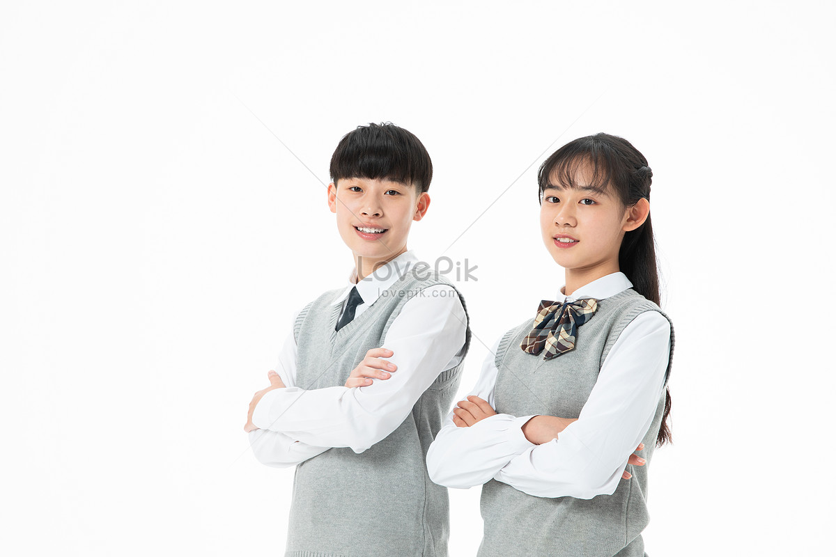 Young brother and sister portrait. Pre teen boy and girl together. Happy  smile pose. Outdoor take. Stock Photo | Adobe Stock