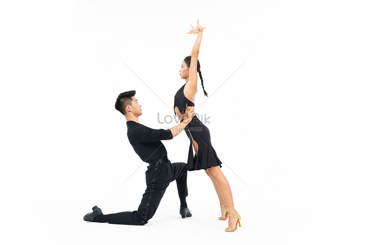 Flexible Young Modern Dance Couple Posing in Studio. Stock Photo - Image of  beautiful, dancing: 116958260