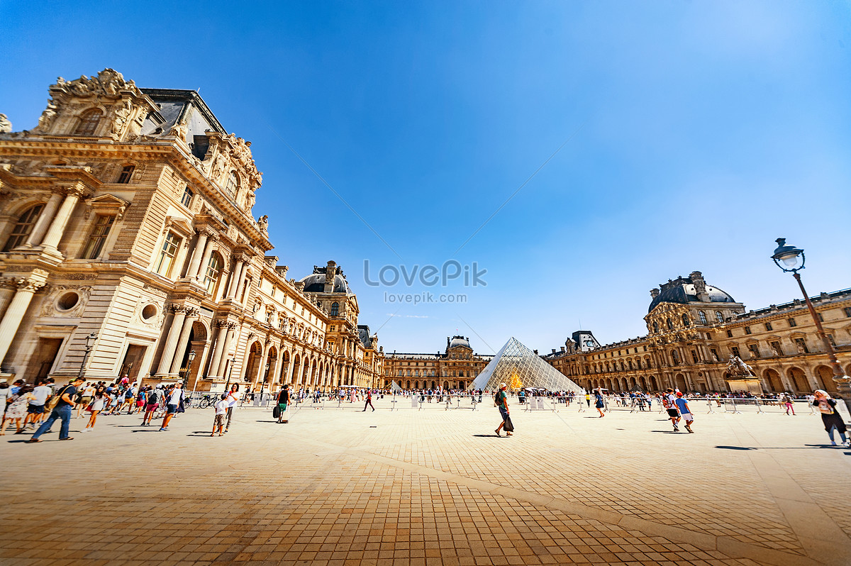 ảnh Lối Vào Kim Tự Tháp Toàn Cảnh Của Bảo Tàng Louvre ở Paris Pháp Tải  Xuống Miễn Phí, ảnh pháp, paris, louvre đẹp Trên Lovepik