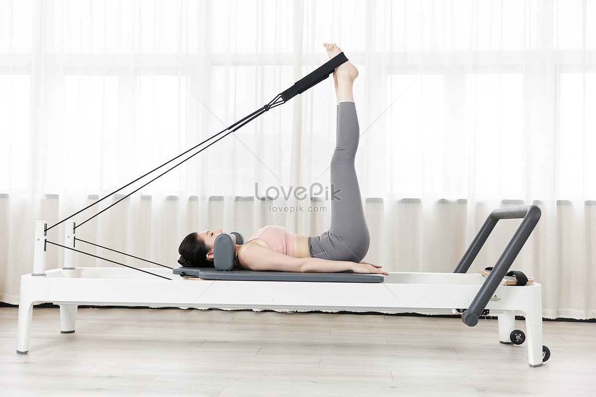 Beauty Uses Pilates Instrument Slimming Weight Loss Training Picture And HD  Photos