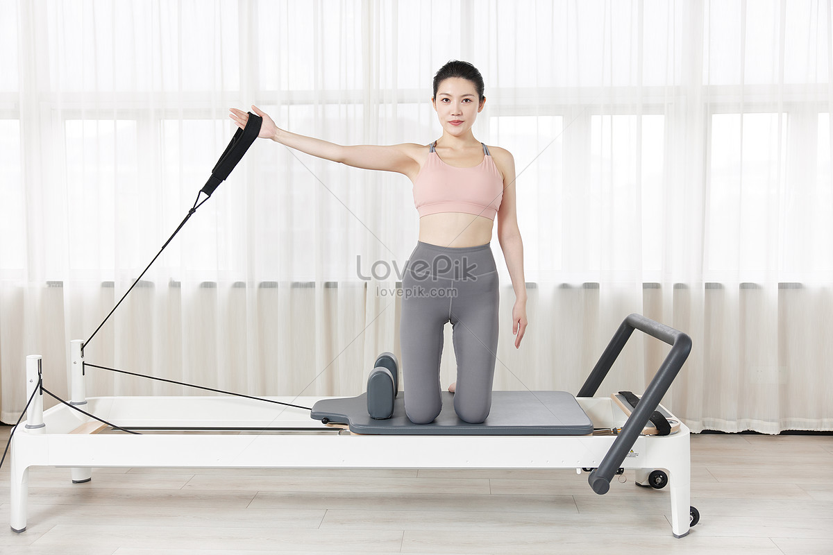 Beauty Uses Pilates Instrument Slimming Weight Loss Training Picture And HD  Photos