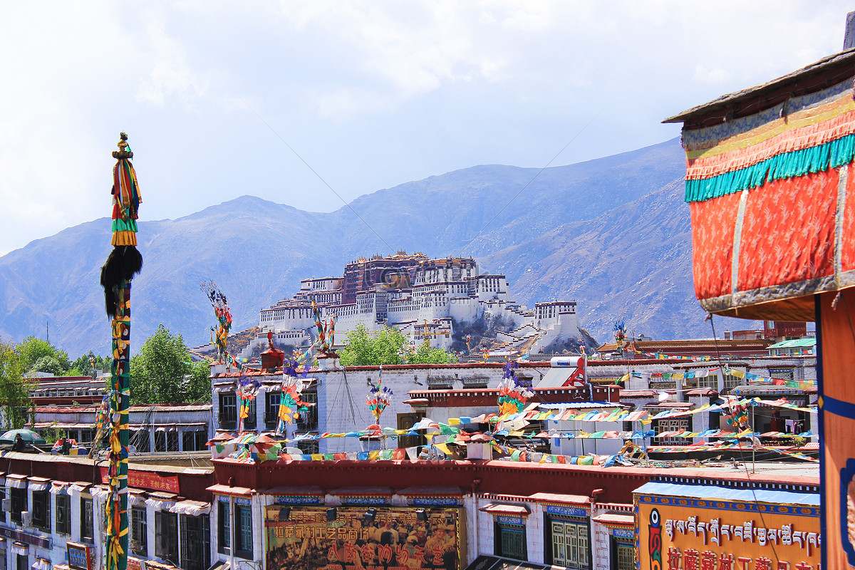 ảnh Nhìn Ngược Sáng Tải Xuống Miễn Phí, ảnh tây tạng, lhasa, cung điện  budala đẹp Trên Lovepik