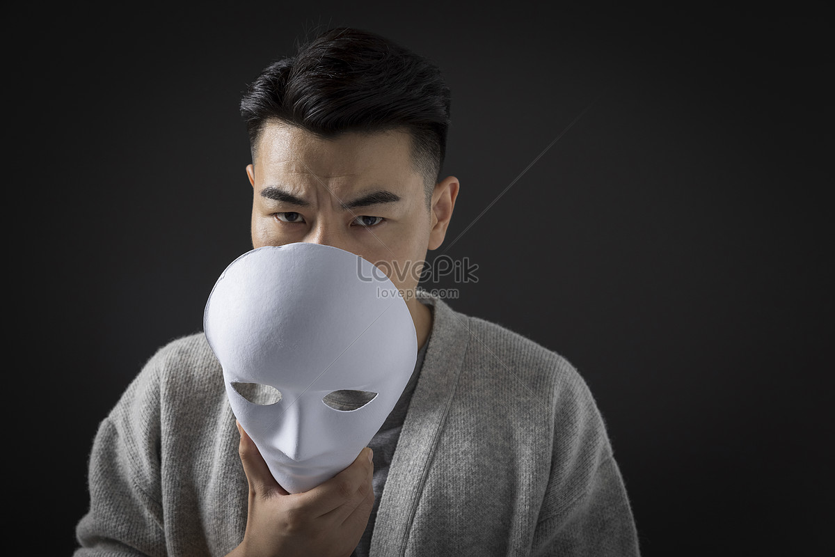bloquear Arte masilla El Hombre Que Se Esconde Debajo De La Máscara Foto | Descarga Gratuita HD  Imagen de Foto - Lovepik