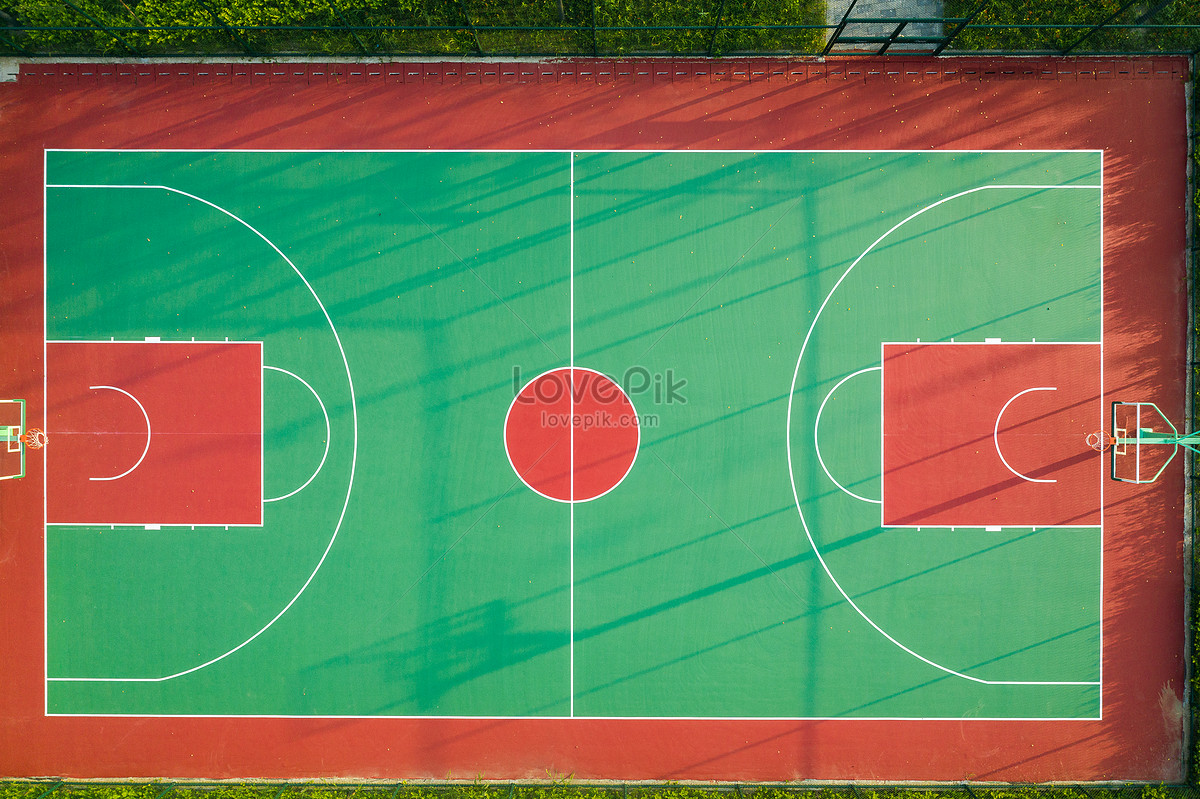 Aerial Sports Hall Outdoor Basketball Court Picture And HD Photos ...