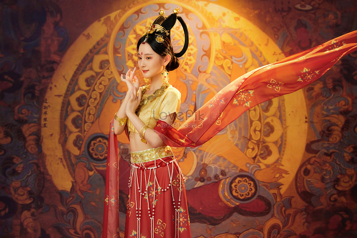 古代跳舞的美女中國風人物唐朝, 古代, 跳舞, 美女PNG去背圖片素材免費下載，免摳圖設計圖案下載 - Pngtree