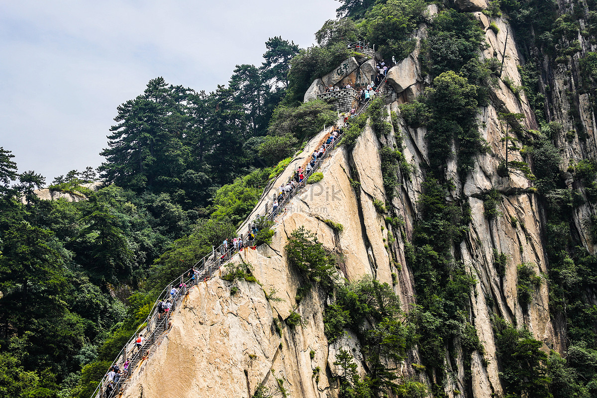 Huashan Scenic Area Canglongling 사진 무료 다운로드 - Lovepik