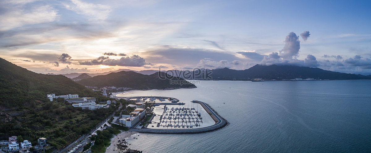 Shenzhen Wave Ride Yacht Club Under Sunset Picture And HD Photos | Free  Download On Lovepik