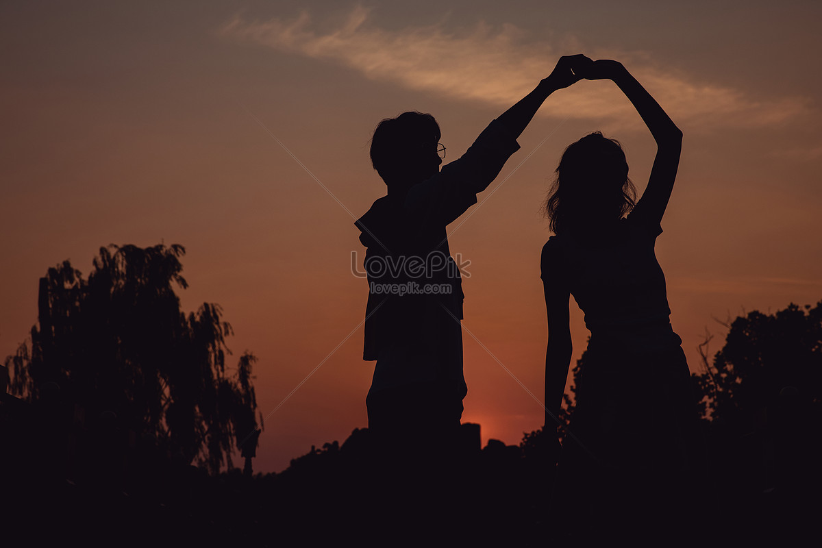 couple dance silhouette photography