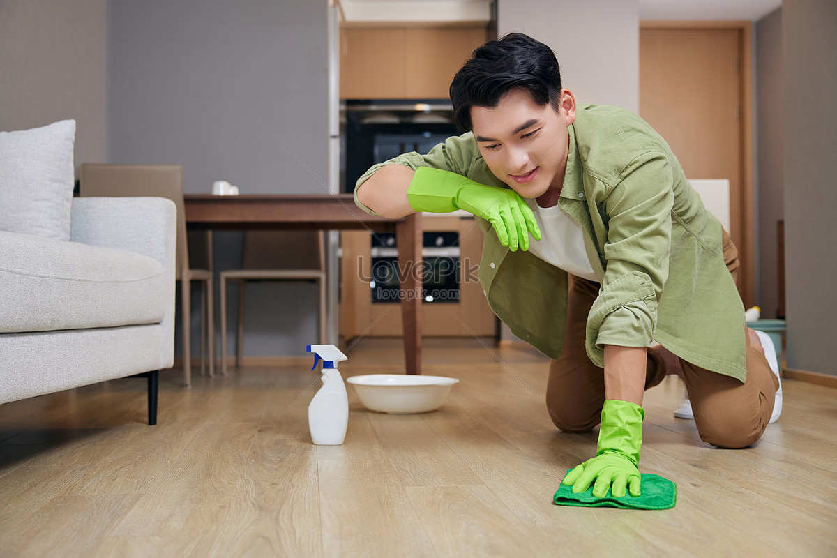 Young Men Do Housework At Home Picture And HD Photos | Free Download On ...