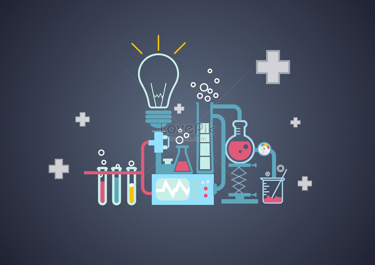 Vector background of medical science and technology ...