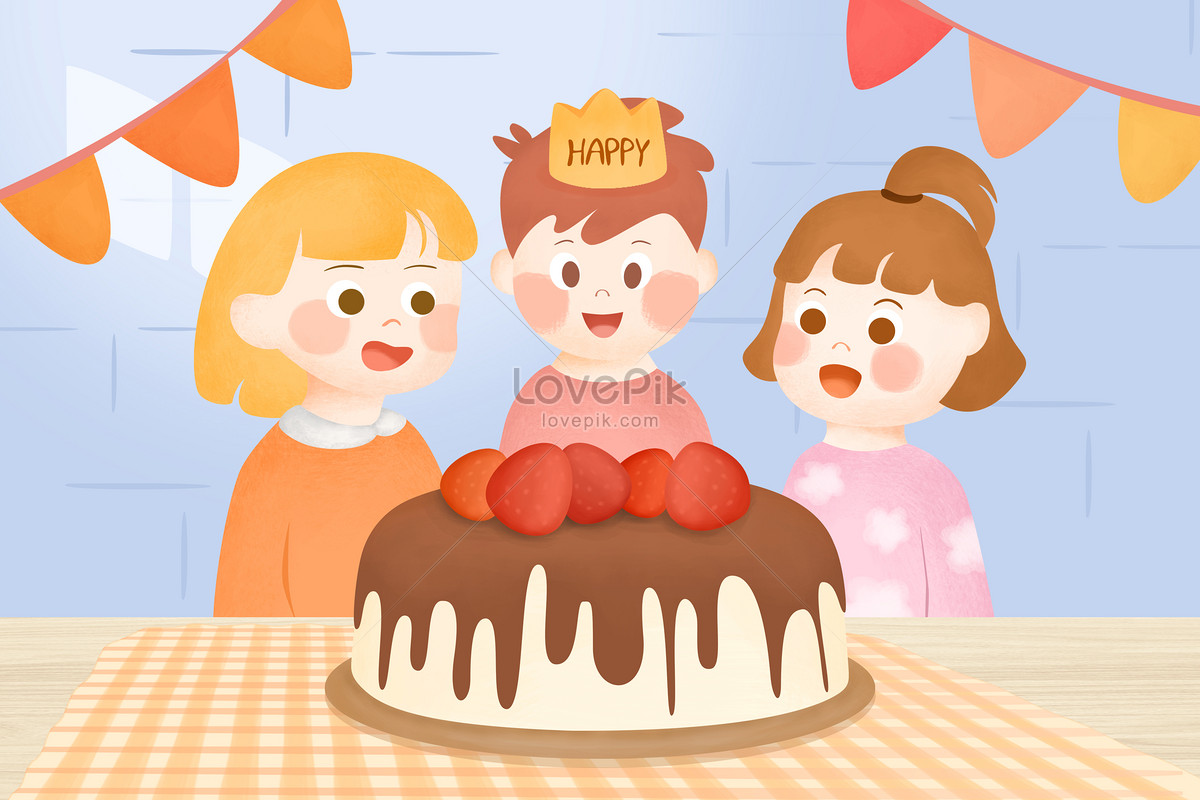 卡通生日蛋糕设计图__PSD分层素材_PSD分层素材_设计图库_昵图网nipic.com