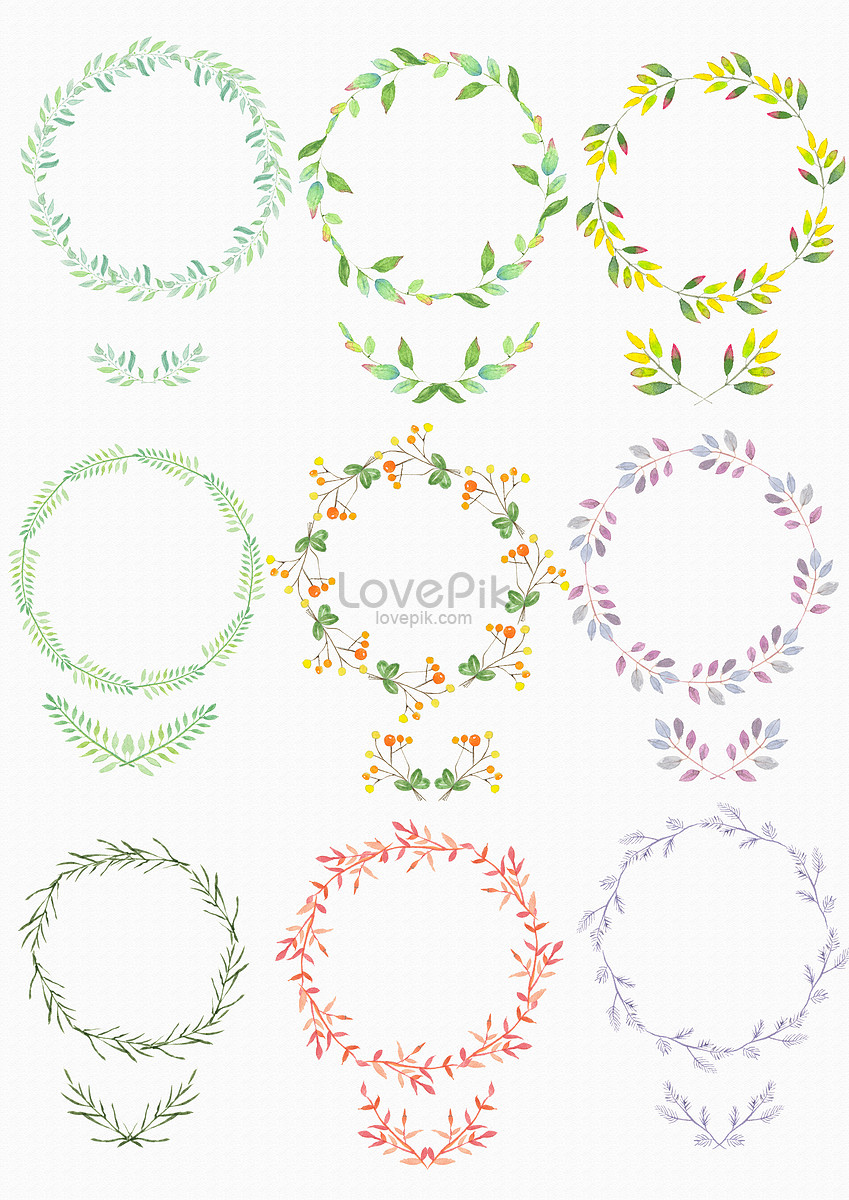 Garland border material illustration image_picture free download ...