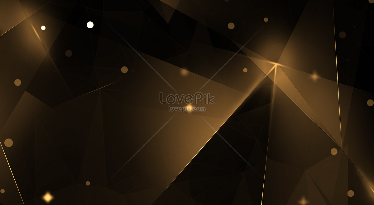 Geometrical Black Gold Background Download Free | Banner Background ...