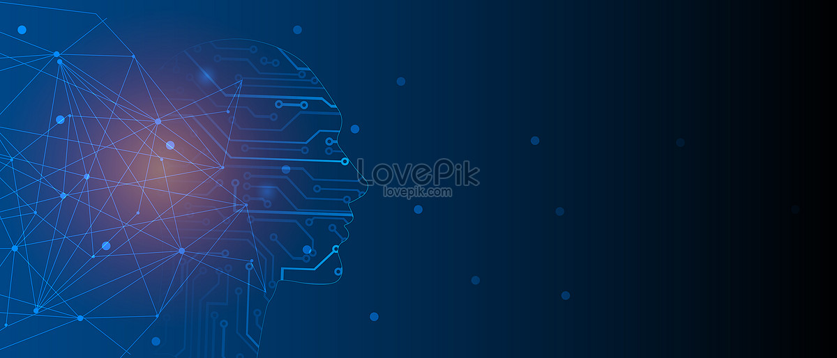 Technology background  of vector artificial intelligence 