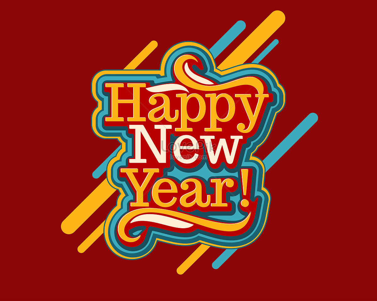 Happy New Year Fonts Design Graphics Image Picture Free Download 