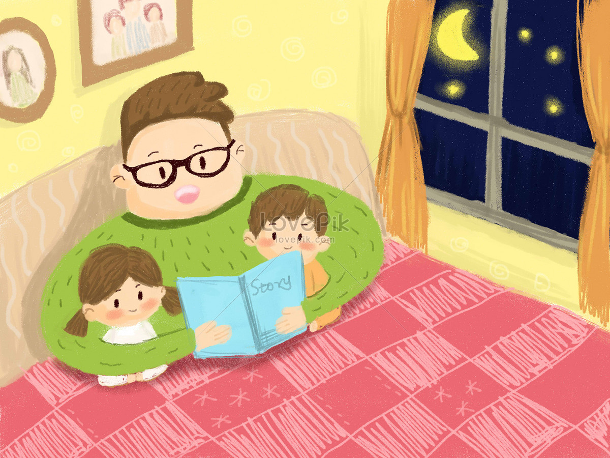 Сказка на ночь для детей школа. Спокойный рисунок с друзьями на полу. Bedtime story gif.