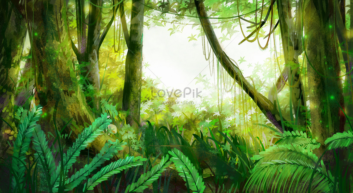 elephant in a jungle, anime fantasy illustration by | Stable Diffusion