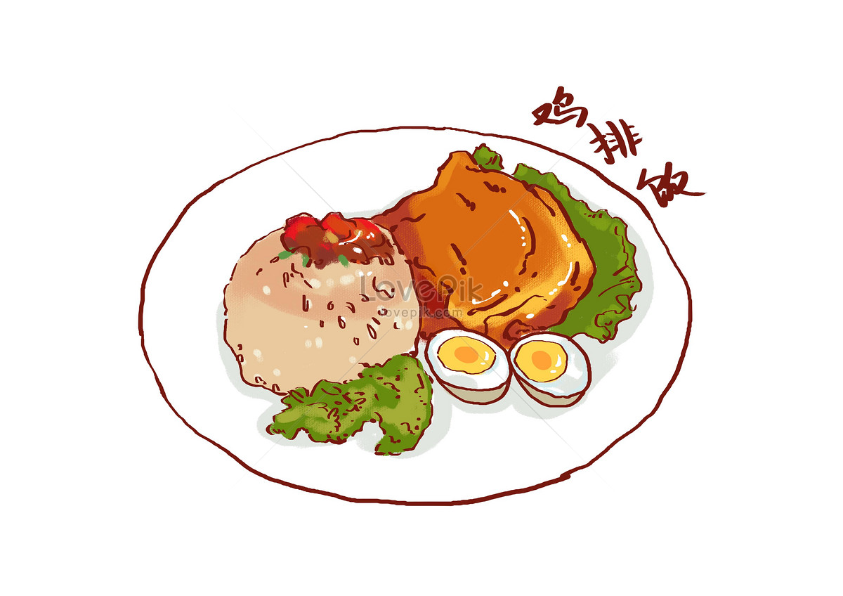 卡通鸡肉厨师制作美味的手势插画图片素材_ID:381195520-Veer图库