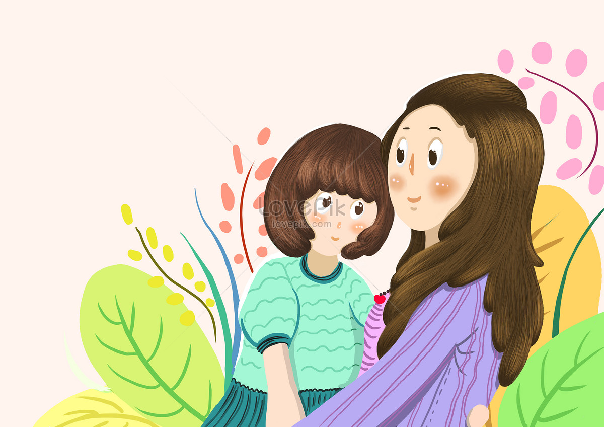 Мама и дочка комикс. Мама и дочка рисунок. Беседа мамы с дочкой рисунок. Мама с дочкой мультяшные. Мама беседует с дочкой рисунок.